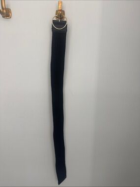 Woven D-Ring Waist Belt in Black